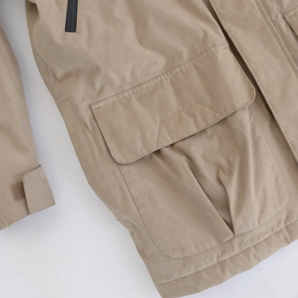 Timberland Weathergear Tan Zip Up Lined Winter Jacket ~Medium - Picture 14 of 16